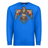 True Royal thunderbird leopard leather Premium Sweatshirt - BarkalooDesign