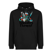 Black respiratory therapist Heavyweight Hoodie - BarkalooDesign