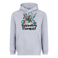 Heather Grey respiratory therapist Heavyweight Hoodie - BarkalooDesign