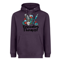 Plum respiratory therapist Heavyweight Hoodie - BarkalooDesign