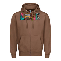 Chestnut love school bus Zipper Hoodie - Artiststas