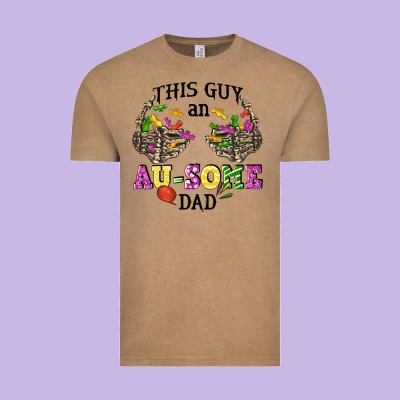 This Guy An Au Some Dad Vintage Tee Designed By Cowgirlartshop