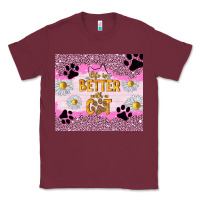 Burgundy life is better with a cat Classic Tee - TumblerDesignByShophia