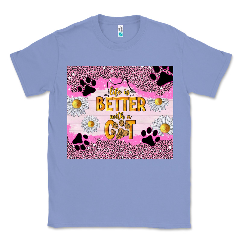 Life Is Better With A Cat Classic Tee by TumblerDesignByShophia | Teevron