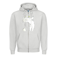 Dove Grey tuxedo cat t  shirt tuxedo cat t  shirt Zipper Hoodie - longCreatives
