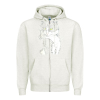 Oatmeal Heather tuxedo cat t  shirt tuxedo cat t  shirt Zipper Hoodie - longCreatives