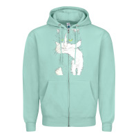 Seafoam tuxedo cat t  shirt tuxedo cat t  shirt Zipper Hoodie - longCreatives