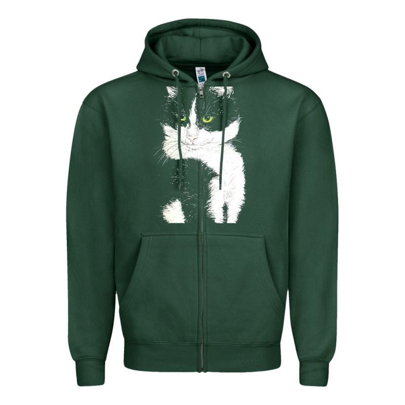 Tuxedo Cat T  Shirt Tuxedo Cat T  Shirt Zipper Hoodie by longCreatives | Teevron
