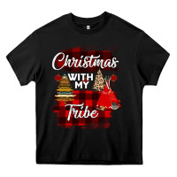 Black Christmas With My Tribe Heavy Core Tee - Bettercallsaul