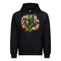Black cowhide aztec sunflowers cactus Urban Hoodie - AdoDesignShop