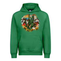 Emerald cowhide aztec sunflowers cactus Urban Hoodie - AdoDesignShop
