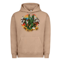 Pigment Burro cowhide aztec sunflowers cactus Urban Hoodie - AdoDesignShop