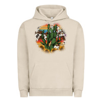 Pigment French Oak cowhide aztec sunflowers cactus Urban Hoodie - AdoDesignShop