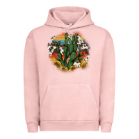 Pigment Salmon cowhide aztec sunflowers cactus Urban Hoodie - AdoDesignShop