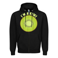 Black I_m A Kiwi Halloween Costumes Gifts Men Women Kids Zipper Hoodie - longCreatives