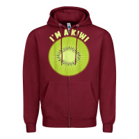 Burgundy I_m A Kiwi Halloween Costumes Gifts Men Women Kids Zipper Hoodie - longCreatives