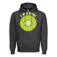 Charcoal Heather I_m A Kiwi Halloween Costumes Gifts Men Women Kids Zipper Hoodie - longCreatives