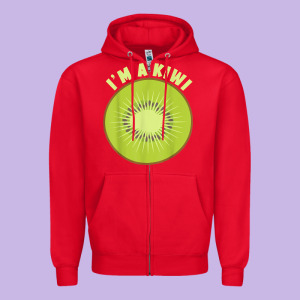 I_m A Kiwi Halloween Costumes Gifts Men Women Kids Zipper Hoodie Designed By Longcreatives