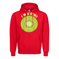 Red I_m A Kiwi Halloween Costumes Gifts Men Women Kids Zipper Hoodie - longCreatives