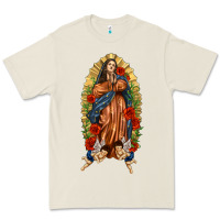 Bone Lady of Guadalupe with Roses Premium Tee - texasbilliewilder