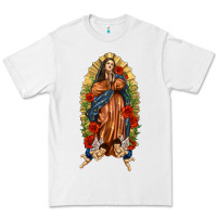 White Lady of Guadalupe with Roses Premium Tee - texasbilliewilder