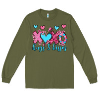 Army Green xoxo hugs and kisses olivia Long Sleeve Tee - OliviaCreatesArt