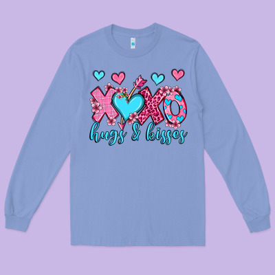 Xoxo Hugs And Kisses Olivia Long Sleeve Tee Designed By Oliviacreatesart