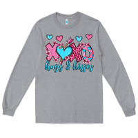 Heather Grey xoxo hugs and kisses olivia Long Sleeve Tee - OliviaCreatesArt