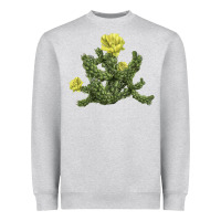 Heather Grey whipple cholla cactus Heavyweight Sweatshirt - LillyAllenDesigns