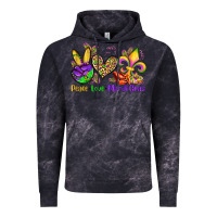 Cloud Black peace love mardi gras olivia Vintage Hoodie - OliviaCreatesArt