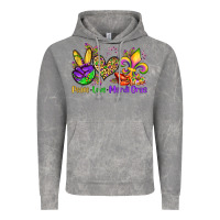 Cloud Rock peace love mardi gras olivia Vintage Hoodie - OliviaCreatesArt