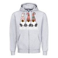 Heather Grey african american gnome halloween thanksgiving christmas Zipper Hoodie - longCreatives