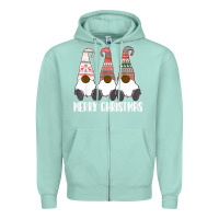 Seafoam african american gnome halloween thanksgiving christmas Zipper Hoodie - longCreatives