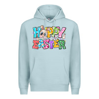 Blue Mist Hoppy Easter Premium Hoodie - CowhideDigitalArt