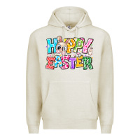 Oatmeal Heather Hoppy Easter Premium Hoodie - CowhideDigitalArt