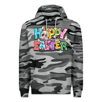 Slate Camo Hoppy Easter Premium Hoodie - CowhideDigitalArt