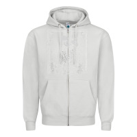 Dove Grey The Lovers Tarot Card Skeleton Valentines Halloween Occult Zipper Hoodie - longCreatives
