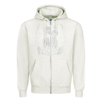 Oatmeal Heather The Lovers Tarot Card Skeleton Valentines Halloween Occult Zipper Hoodie - longCreatives