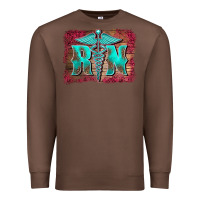 Chestnut registered medical symbol nurse background Premium Sweatshirt - BarkalooDesign