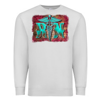 Dove Grey registered medical symbol nurse background Premium Sweatshirt - BarkalooDesign