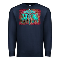 Navy registered medical symbol nurse background Premium Sweatshirt - BarkalooDesign