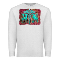 Oatmeal Heather registered medical symbol nurse background Premium Sweatshirt - BarkalooDesign
