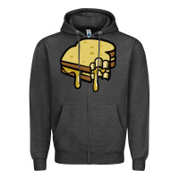Charcoal Heather foodie t  shirt grilled cheese sandwich t  shirt Zipper Hoodie - longCreatives
