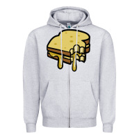 Heather Grey foodie t  shirt grilled cheese sandwich t  shirt Zipper Hoodie - longCreatives