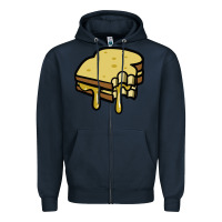 Navy foodie t  shirt grilled cheese sandwich t  shirt Zipper Hoodie - longCreatives