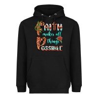 Black faith makes all things possible Heavyweight Hoodie - BarkalooDesign