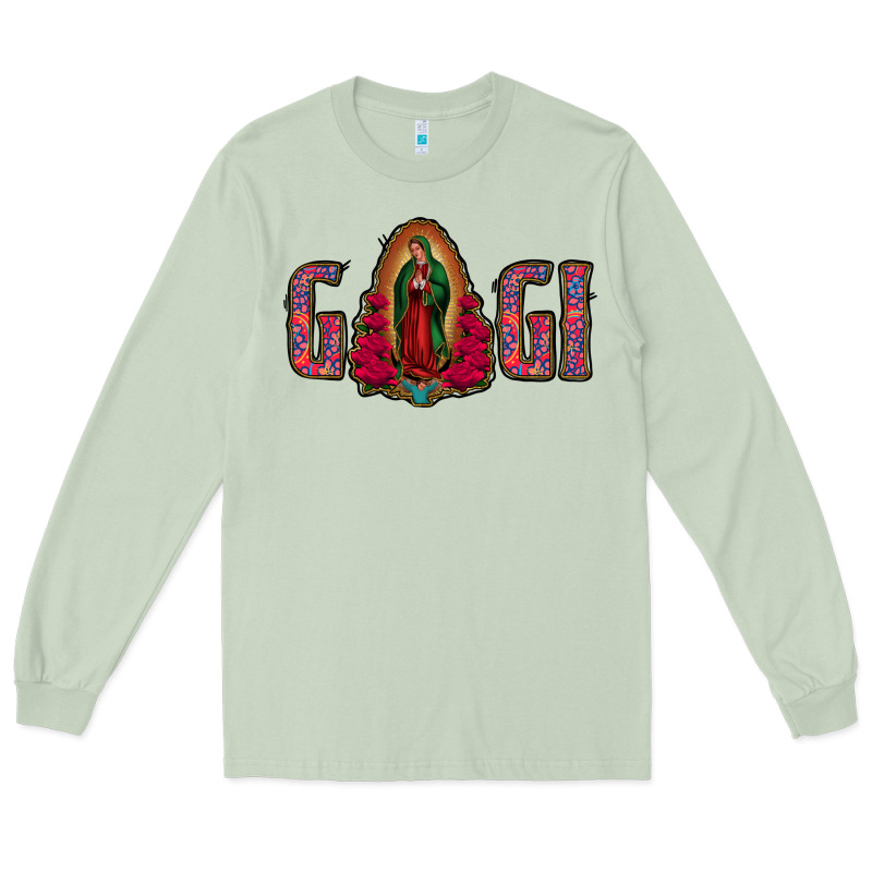 Gigi Lady Of Guadalupe Long Sleeve Tee by Jasminsmagicworld | Teevron