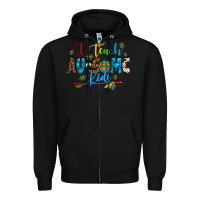 Black i teach au some kids Zipper Hoodie - Artiststas