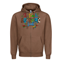 Chestnut i teach au some kids Zipper Hoodie - Artiststas