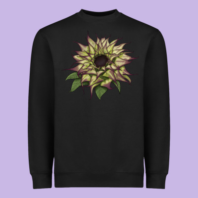 Sun   Fill Purple Sunflower Heavyweight Sweatshirt Designed By Lillyallendesigns